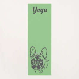 Französische Bulldogge Hundekopf French Bulldog  Yogamat