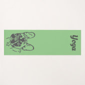 Französische Bulldogge Hundekopf French Bulldog  Yogamat (Voorkant (horizontaal))