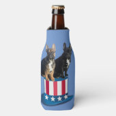 Französische Bulldogge Hut French Bulldog  Flesjeskoeler (Fles Voorkant)