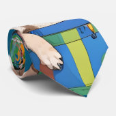 französische Bulldogge im Heißluftballon  Stropdas (Opgerold)