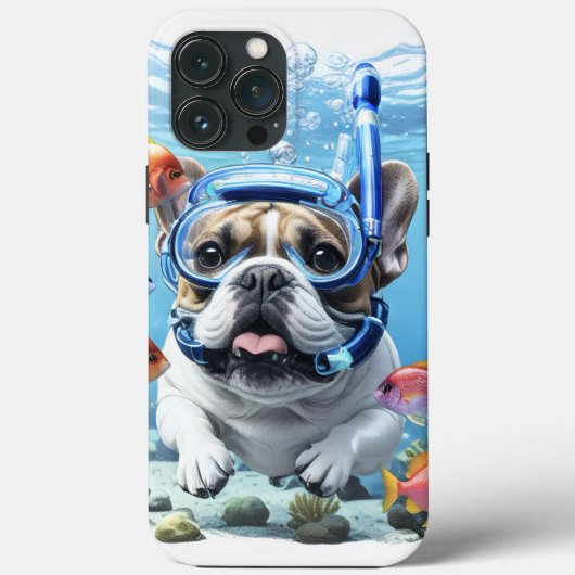 Französische Bulldogge im Urlaub French Bulldog Case-Mate iPhone Case (Achterkant)