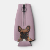 Französische Bulldogge in Neon Flesjeskoeler (Achterkant)