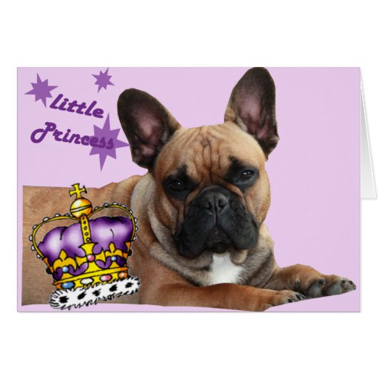 Französische Bulldogge Karte (Voorkant Horizontaal)