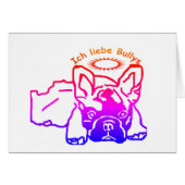 Französische Bulldogge Karte (Voorkant Horizontaal)