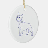 Französische Bulldogge Keramisch Ornament (Rechts)