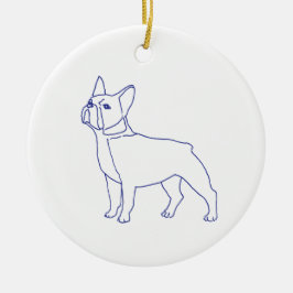 Französische Bulldogge Keramisch Ornament