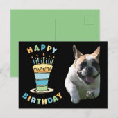 französische Bulldogge Kerzen French Bulldog  Briefkaart (Voorkant / Achterkant)