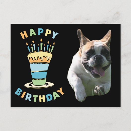 französische Bulldogge Kerzen French Bulldog  Briefkaart (Voorkant)