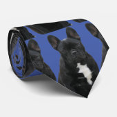 Französische Bulldogge Krawatte Stropdas (Opgerold)