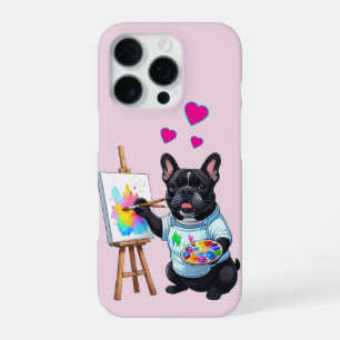 Französische Bulldogge Kunstenaar French Bulldog iPhone 16 Pro Hoesje