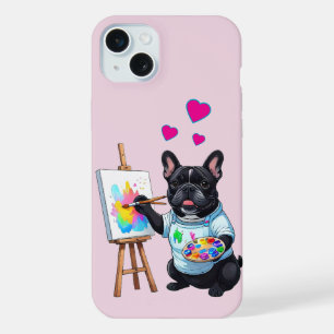 Französische Bulldogge Kunstenaar French Bulldog iPhone 15 Plus Case