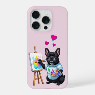 Französische Bulldogge Kunstenaar French Bulldog iPhone 15 Pro Case