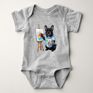 Französische Bulldogge Kunstenaar French Bulldog Romper