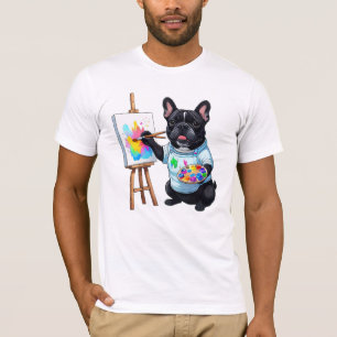 Französische Bulldogge Kunstenaar French Bulldog T-shirt