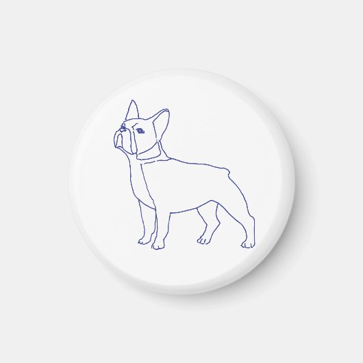 Französische Bulldogge Magneet (Voorkant)