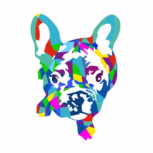 Französische Bulldogge Magnet Fotobeeldje Magneet (Voorkant)