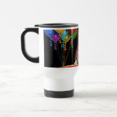 Französische Bulldogge mit Ballons Birthday Reisbeker (Links)