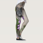 Französische Bulldogge mit Biene French Bulldog Leggings (Rechts)
