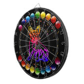 Französische Bulldogge mit Herz Comic  Dartbord (Voorkant Rechts)