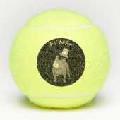 Französische Bulldogge mit Zylinder   Tennisballen (Voorkant)
