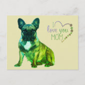 Französische Bulldogge Muttertag French Bulldog Briefkaart (Voorkant)