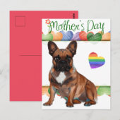 Französische Bulldogge Muttertag French Bulldog Briefkaart (Voorkant / Achterkant)