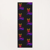 Französische Bulldogge Neon French Bulldog Yogamat (Achterkant)