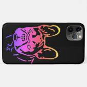 Französische Bulldogge Neon Herz French Bulldog Case-Mate iPhone Case (Achterkant (horizontaal))