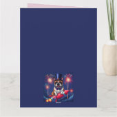 Französische Bulldogge Neujahr French Bulldog Kaart (Achterkant)