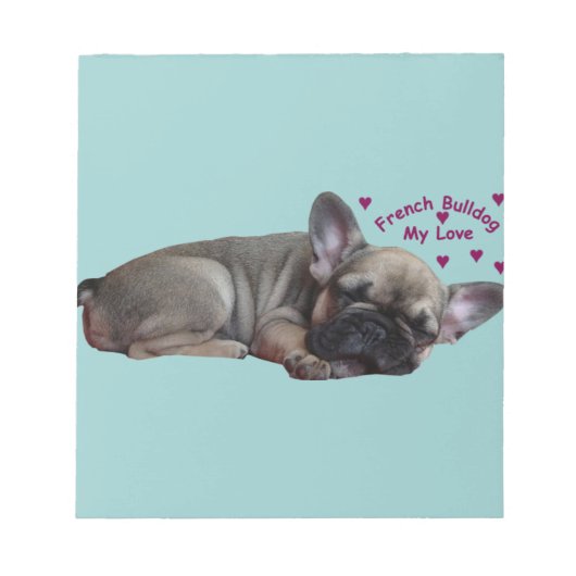 Französische Bulldogge Notitieblok (Voorkant)