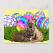 Französische Bulldogge Osterkarte Briefkaart (Voorkant)