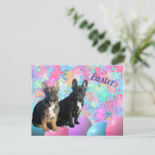 französische Bulldogge Ostern French Bulldog Briefkaart (Staand voorkant)