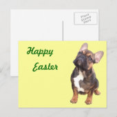 Französische Bulldogge Ostern French Bulldog Feestdagenkaart (Voorkant / Achterkant)
