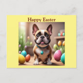 Französische Bulldogge Ostern French Bulldog Feestdagenkaart (Voorkant)