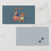 Französische Bulldogge play with fun Notitiekaartje (Voorkant / Achterkant)