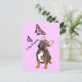 Französische Bulldogge Postkarte Briefkaart (Staand voorkant)