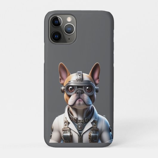 Französische Bulldogge Roboter Vatertag Case-Mate iPhone Case (Achterkant)