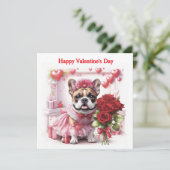 Französische Bulldogge Rosen Franse Bulldog (Staand voorkant)