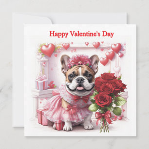 Französische Bulldogge Rosen Franse Bulldog