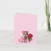 Französische Bulldogge Rosen French Bulldog (Achterkant)