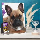 Französische Bulldogge Schautafel Fotoplaat (Zijkant)
