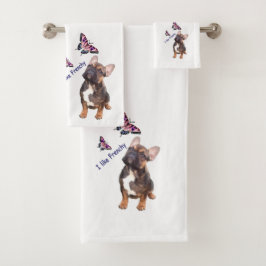 Französische Bulldogge Schmetterling  Bulldog Bad Handdoek