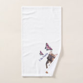 Französische Bulldogge Schmetterling  Bulldog Bad Handdoek (Handdoek)