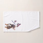 Französische Bulldogge Schmetterling  Bulldog Bad Handdoek (Handdoek)