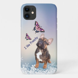 Französische Bulldogge Schmetterling  Bulldog Case-Mate iPhone Case