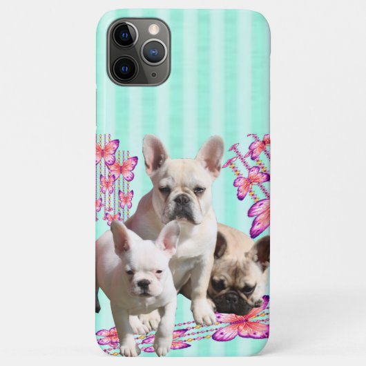 Französische Bulldogge Schmetterling Bulldog Case-Mate iPhone Case (Achterkant)