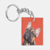 Französische Bulldogge Sleutelhanger (Voorkant Links)