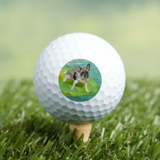 Französische Bulldogge Sommer French Bulldog Golfballen (Insitu Shirt)