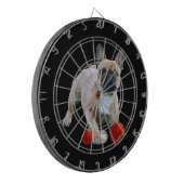 Französische Bulldogge Sprung French Bulldog Dartbord (Voorkant Links)