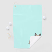 Französische Bulldogge Sprung French Bulldog  Golfhanddoek (Insitu)